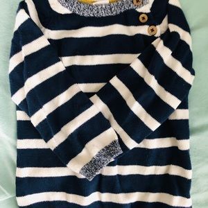 H&M Navy and white stripes jumper